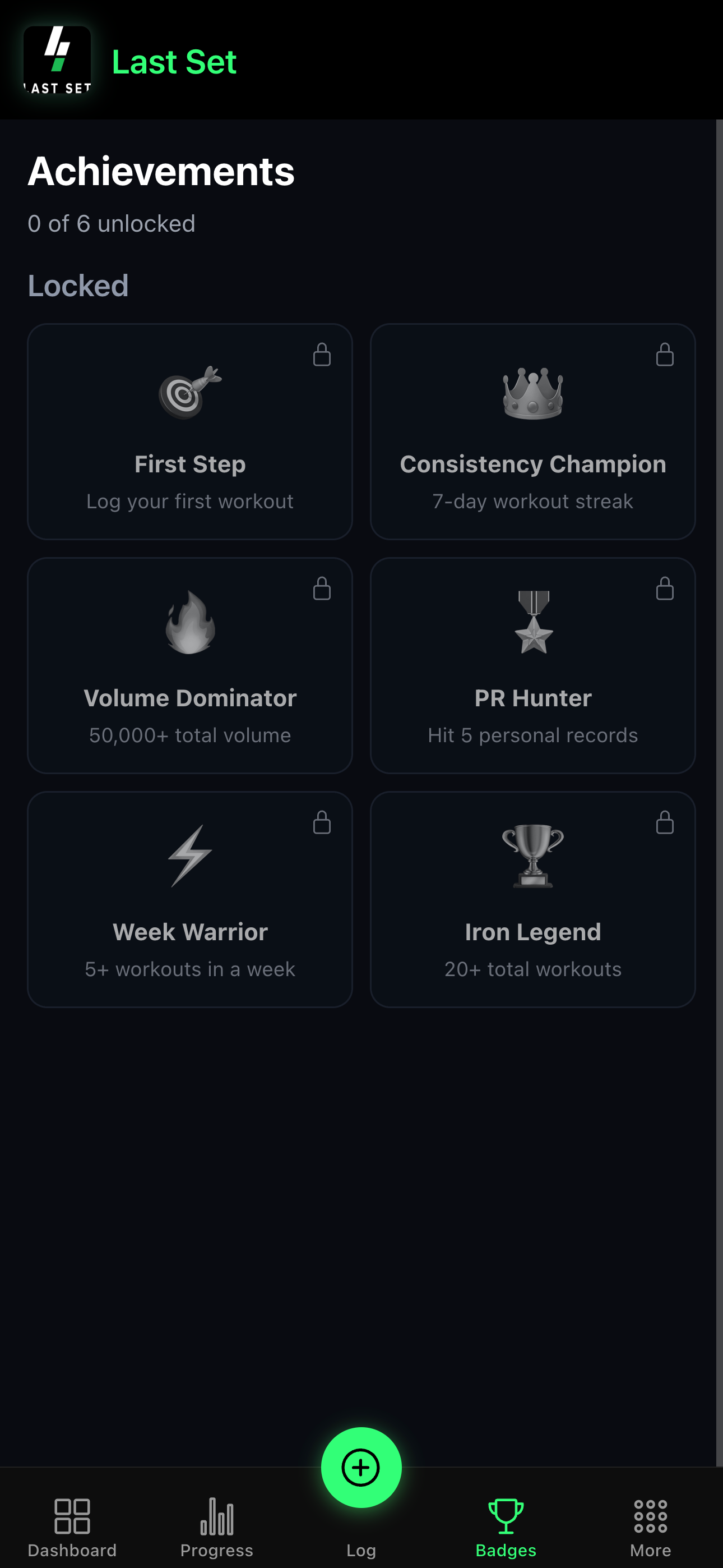 Achievements and badges for workout milestones
